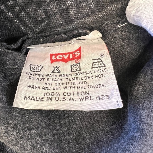 Vintage Levis 501 Jeans Womens Black W30 L33 Made In USA Button Fly Denim 90s - Picture 3 of 15